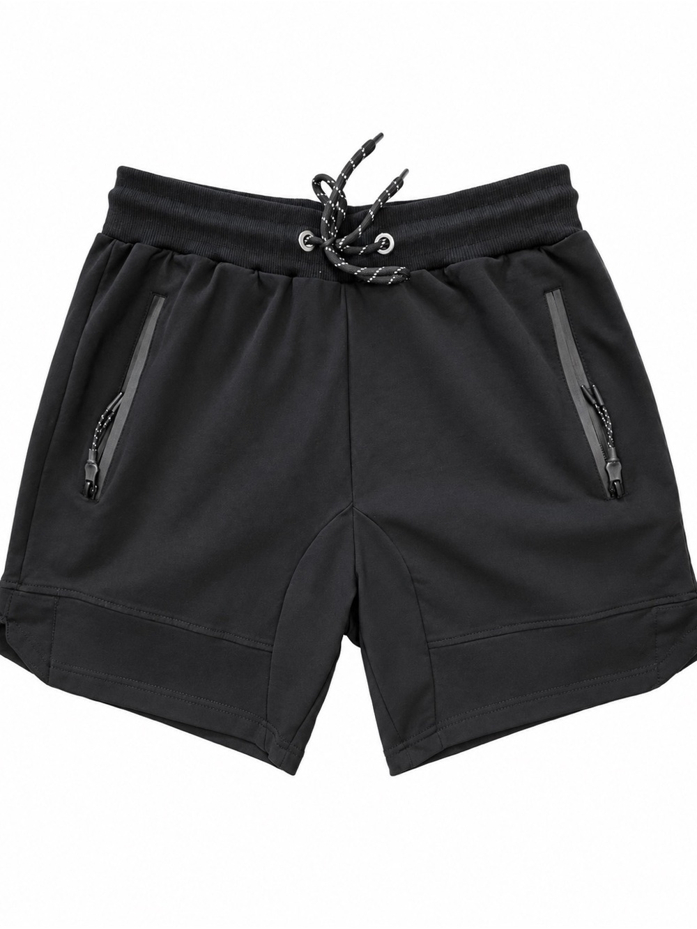 Men's Black Performance Drawstring Shorts